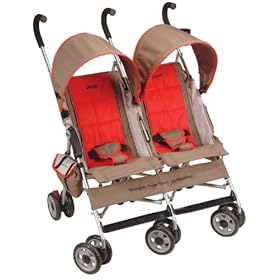 Jeep Wrangler Twin Sport All-Weather Umbrella Stroller