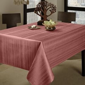 Benson Mills Flow "Spillproof" 60-Inch by 84-Inch Fabric Tablecloth, BrickBenson Mills Flow "Spillproof" Fabric Tablecloth, Sage