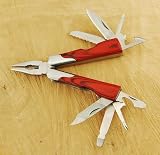 Sheffield Mini 12-in-1 Multi-Tool - Stainless Steel with Hardwood Handle - Lifetime Warranty