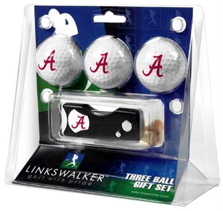 Alabama Crimson Tide Ua Ncaa Spring Action 3 Golf Ball Gift Packs