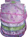 Cutie Pie Waterproof Baby Bibs Girl Colors 5/pack PVC Free