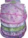 Cutie Pie Waterproof Baby Bibs Girl Colors 5/pack PVC Free