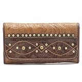 American West Leather Trifold Wallet Mojave Dune by American West