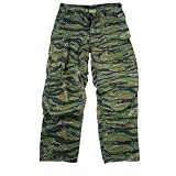 Mens Pants - Vintage Vietnam Era 6Pkt Fatigues Tiger Stripe by Rothco