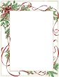 Trimmed Holly Letterhead