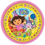 "Dora The Explorer Party Plates 22.8cms, pk of 8"