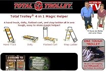 Hot Sale Total Trolley 4in1 Moving Dolly Cart Ladder Hand Truck
