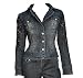 Cache Blue Denim Jean Lace Beading Jacket Size 8 M Cache
