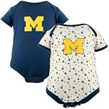 Michigan Wolverines Navy Blue Newborn 2-Pack Creeper Set