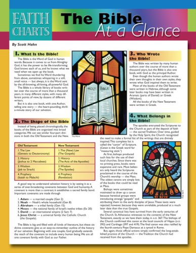 The Bible at a Glance (Faith Charts) under General in The Books Store