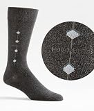 Hugo Boss - Hugo Boss Men's Diamond Detail Dress Socks Hosiery