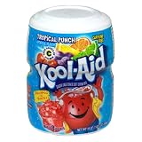 Kool-Aid Drink Mix, Sugar Sweetened Tropical Punch, 19-Ounce Container (Pack of 4)