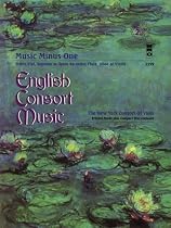 Music Minus One Treble Viol, Soprano or Tenor Recorder, Flute, Oboe or Violin: English Consort Music (Book & 2 CDs)