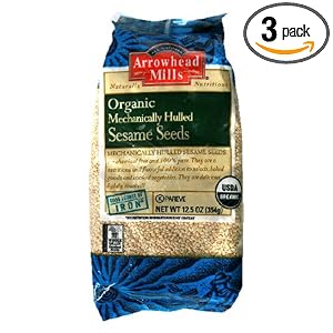 Arrowhead Mills Mechanically Hulled Sesame Seeds, 12.5-Ounce Packages (Pack of 3) by Arrowhead Mills