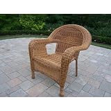 Oakland Living Resin Wicker Arm Chair Oakland Living Resin Wicker Arm Chair
