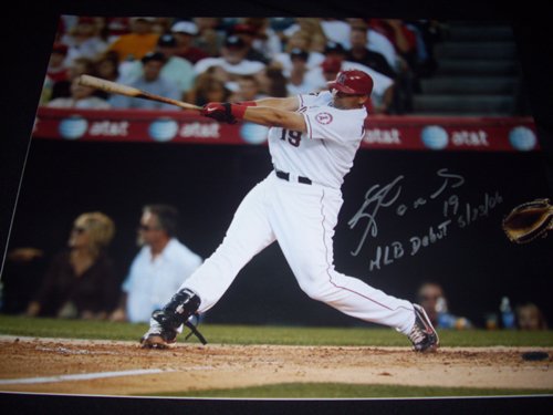 Upper Deck Authentic Kendry Morales Angels Autograph 16x20 Photo