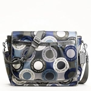 coach blue messenger bag