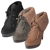 Journee Collection Womens Lug Sole High Heel Boot