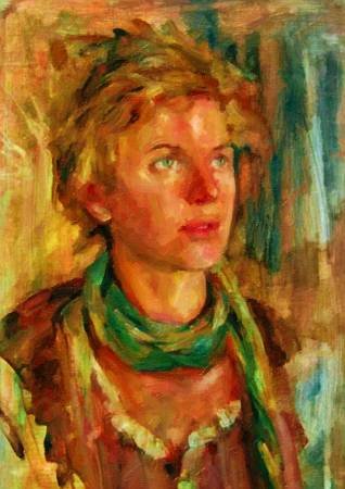 Custom Order #8B-ZFF, Oil on Canvas, Custom Painting of The Person You Love, For 1 Person of Customer's Choice, Style: Expressionism, with Signature Text 