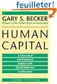 Human Capital: A Theoretical and Empirical Analysis, With Special Reference to Education