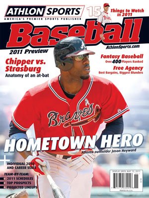 Jason Heyward unsigned Athlon Sports 2011 MLB Baseball Preview Magazine- Atlanta Braves Cover
