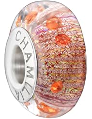 Authentic Chamilia Murano Charm Radiance Collection "Sunset Flash" 2116-0080
