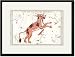 Black Framed/Matted Print 17x23, Constellation of Lynx