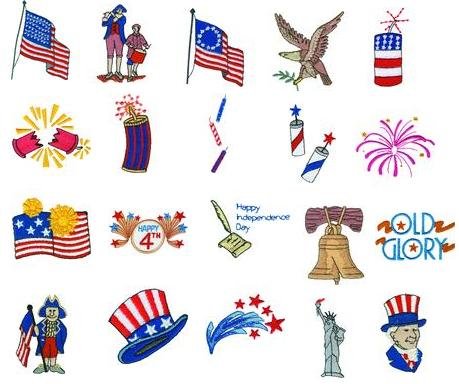 Great Notions Embroidery Machine Designs PATRIOTIC