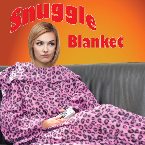New Luxury Super Soft Warm Snug Fleece Snuggle Blanket Wrap With Sleeves