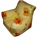 Disney Winnie The Pooh Yellow Bean Chair With Beans (UK Delivery Only)