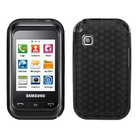 Gris Hydro Gel Etui Pour Samsung Champ C3300 Et Ecran Protecteur De Yousave