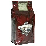 Review Coffee Masters  / Coffee Masters Flavored Coffee, Almond Amaretto Decaffeinated, Whole Bean, 12-Ounce Valve Bag, (Pack of 4)