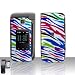 New Rainbow Zebra Color Stripe Design Samsung Alias 2 U750 Snap on Cell Phone Case