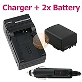 2 PACK Replacement Battery for Canon BP-808 + Replacement Battery Charger f ....