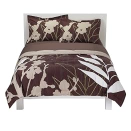 Brown Floral Comforter