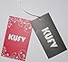 KufvWomens Prints Florals 3/4 Sleeve Crew Neck Top Tshirt (3XL, black)