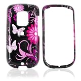 For Sprint HTC Hero Hard Case Pink Flowers Butterflies