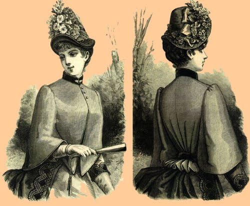 1885 Ladies' Pelerine Mantel Pattern