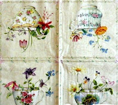 Napkins Decoupage#10 33x33 Cm. 2 Sheets/design 5 Designs Total 10 Sheets