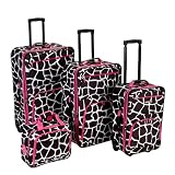 Rockland 4-pc. Luggage Set - Pink Giraffe