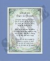 "Adoptions Start In Heaven" Touching 8x10 Poem, Double-matted in Blue/White And Enhanced With Watercolor Graphics.