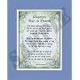 "Adoptions Start In Heaven" Touching 8x10 Poem, Double-matted in Blue/White And Enhanced With Watercolor Graphics.