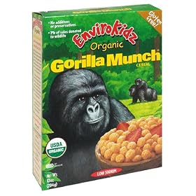 EnviroKidz Organic Gorilla Munch Cereal, 10-Ounce Boxes (Pack of 6)