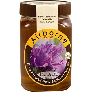 New Zealand Vipers Bugloss Honey 500g 18oz by Airborne NZ