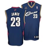 LeBron James Jersey: adidas Navy Replica #23 Cleveland Cavaliers Jersey
