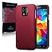 Samsung Galaxy S5 Case, Terrapin [Extra Slim Fit] Hybrid Rubberized [Red] Protective Hard Case for Samsung Galaxy S5 - Red