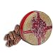 Gourmet Food : 1 and 1/2 lb Mammoth Half Pecans Tin - Red Bow