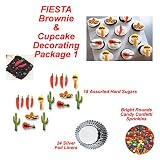 Fiesta Cakes Cupcakes Do It Yourself Cupcake Decorating Pkg. 1 43 Total Pieces by CakeWorks