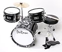 DeRosa by Bridgecraft Child Drum Set DRM 312 BLACK - For 3 to 5 yrs