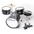 DeRosa by Bridgecraft Child Drum Set DRM 312 BLACK - For 3 to 5 yrs